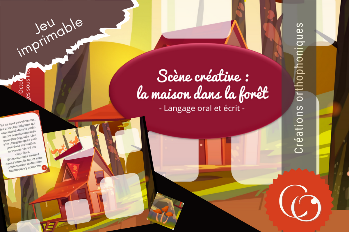 Scène créative - la maison dans la forêt