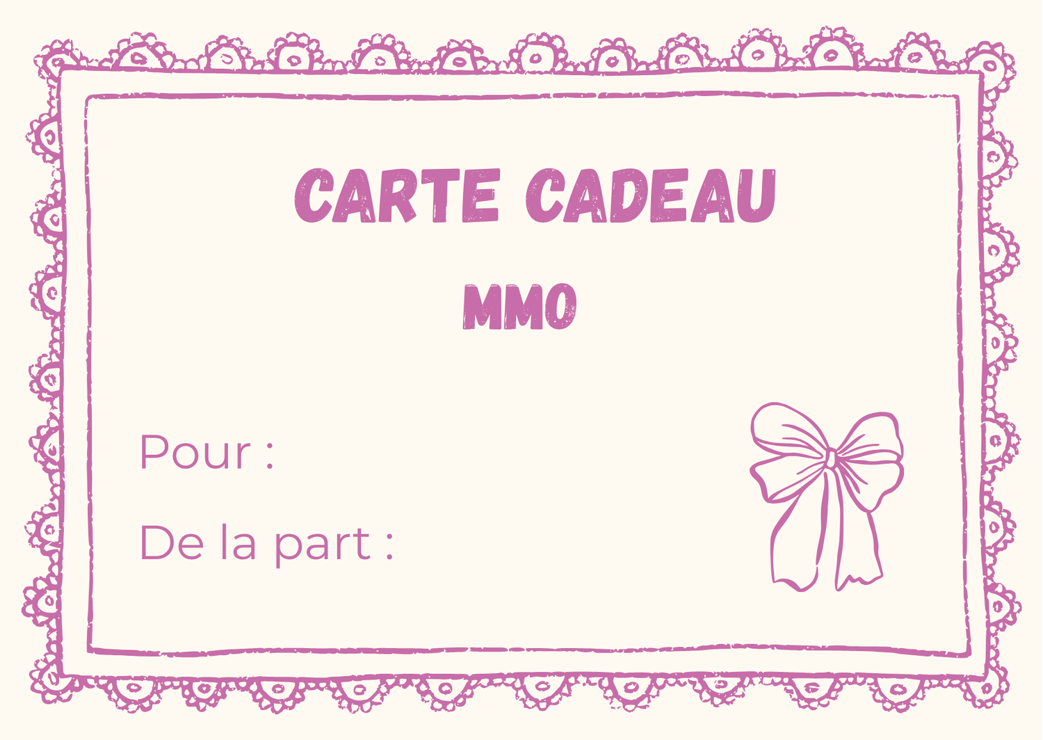 Carte-cadeau Mon Marché Ortho