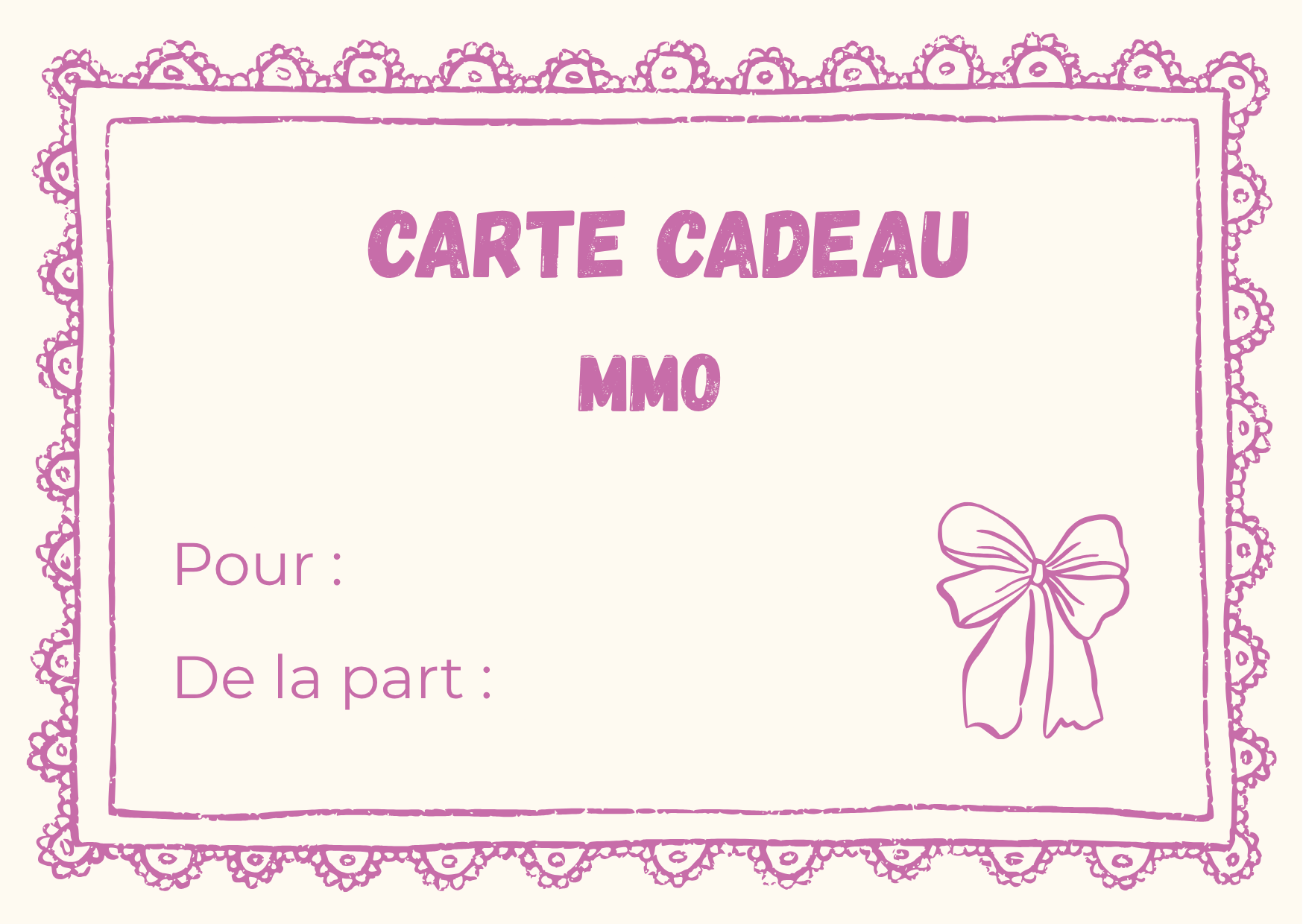 Carte-cadeau Mon Marché Ortho