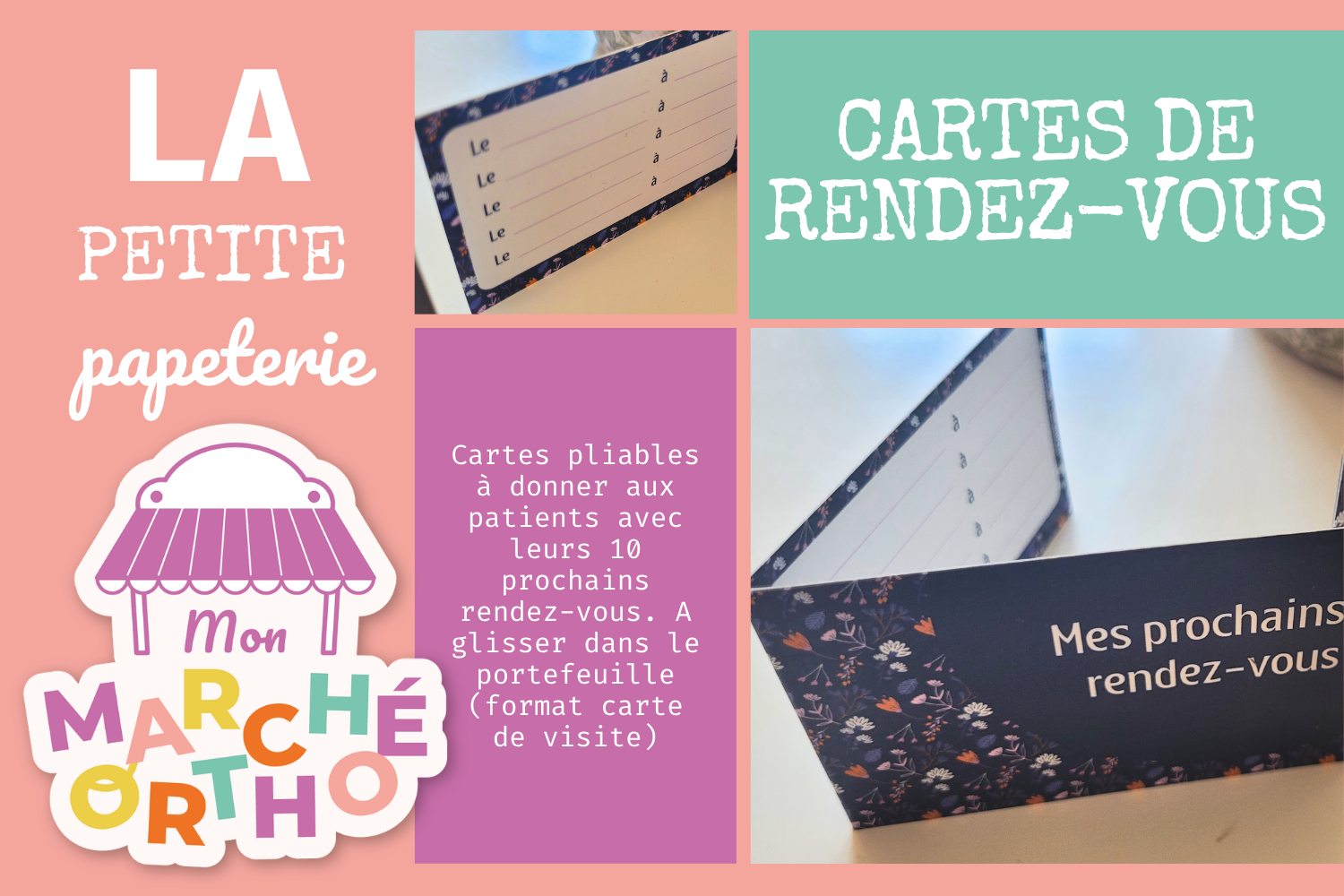 Cartes de rendez-vous (lot de 20)