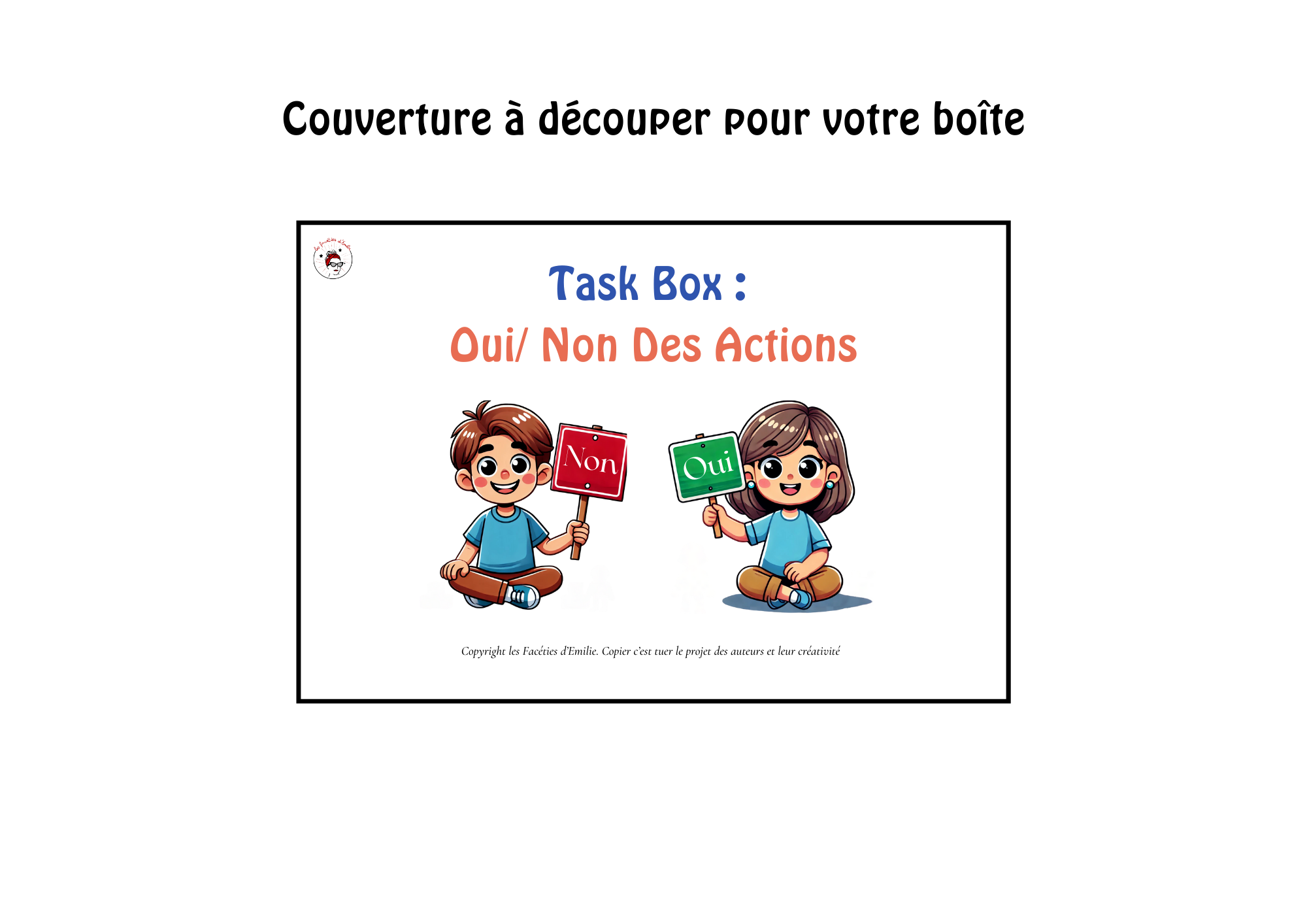 Task Box Oui/ Non Vêtements, Action, Météo