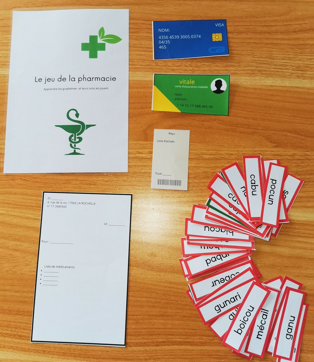 LE JEU DE LA PHARMACIE VERSION K ET G
