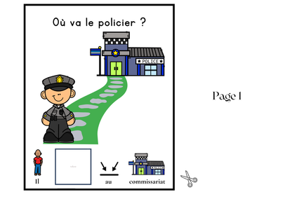 Ensemble de 4 Livres adaptés à la CAA, mot de base &quot;ALLER&quot;