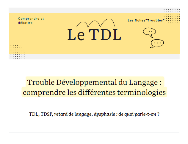 Fiche Comprendre le TDL