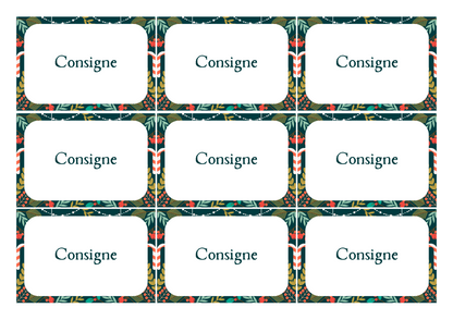 Template de cartes de Noël
