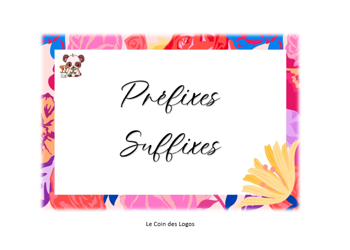 Préfixes-Suffixes