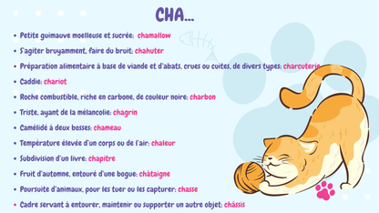 Tu donnes ta langue aux chats?