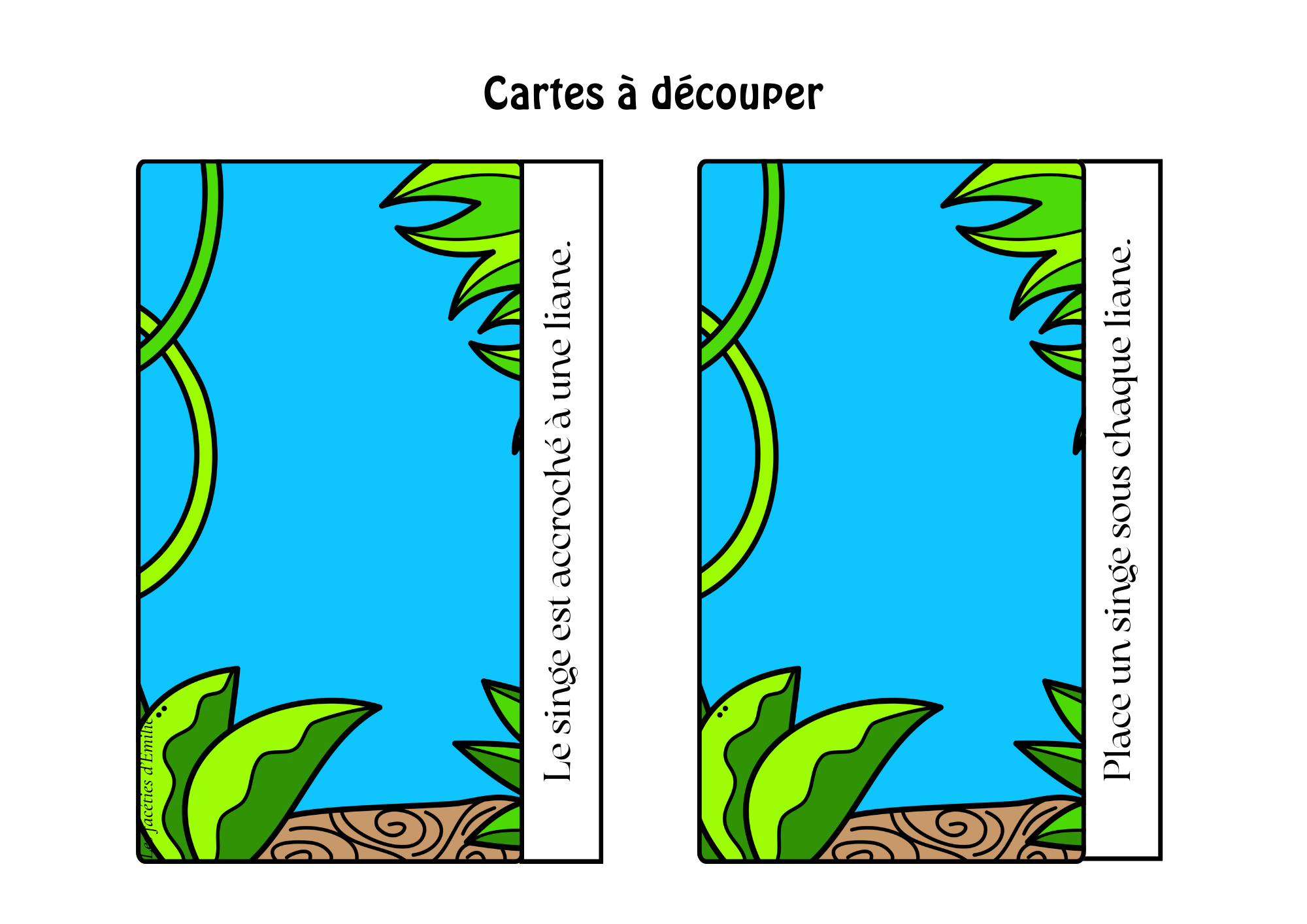Task Box Lis et Construis &quot;La forêt tropicale&quot;