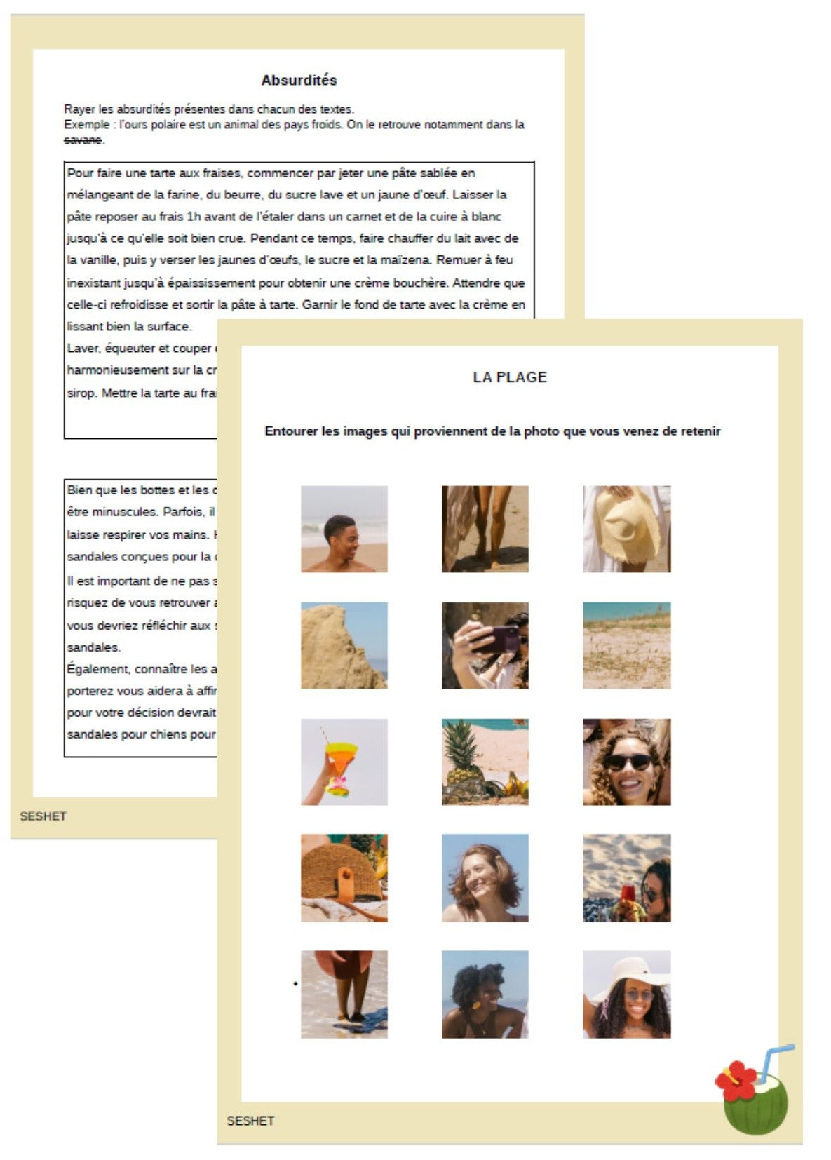 Cahier de vacances 2025
