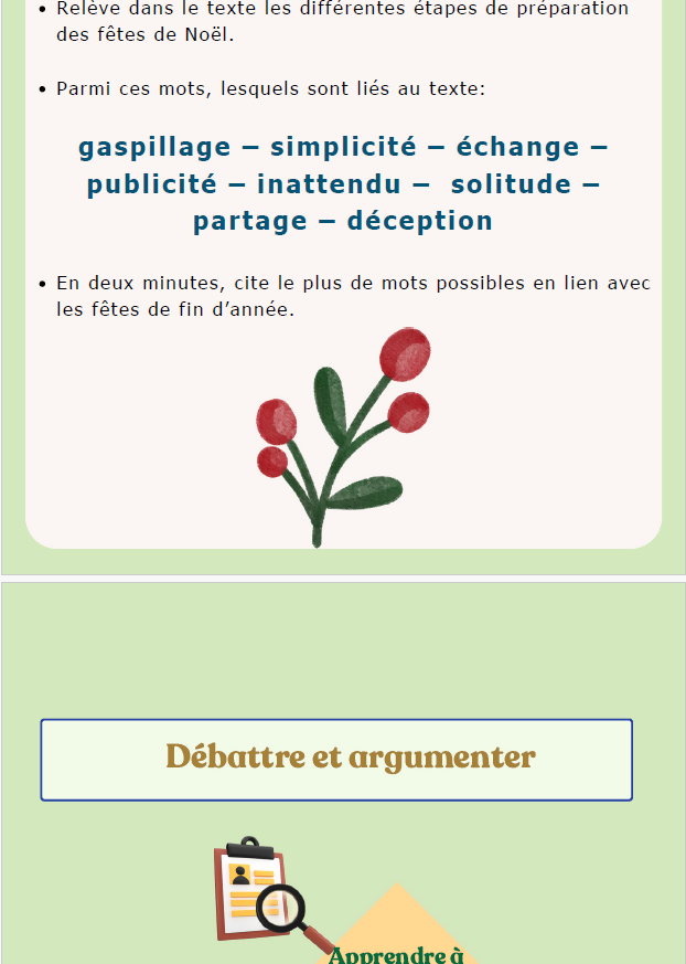 Du texte au Débat - Joyeux Noël!