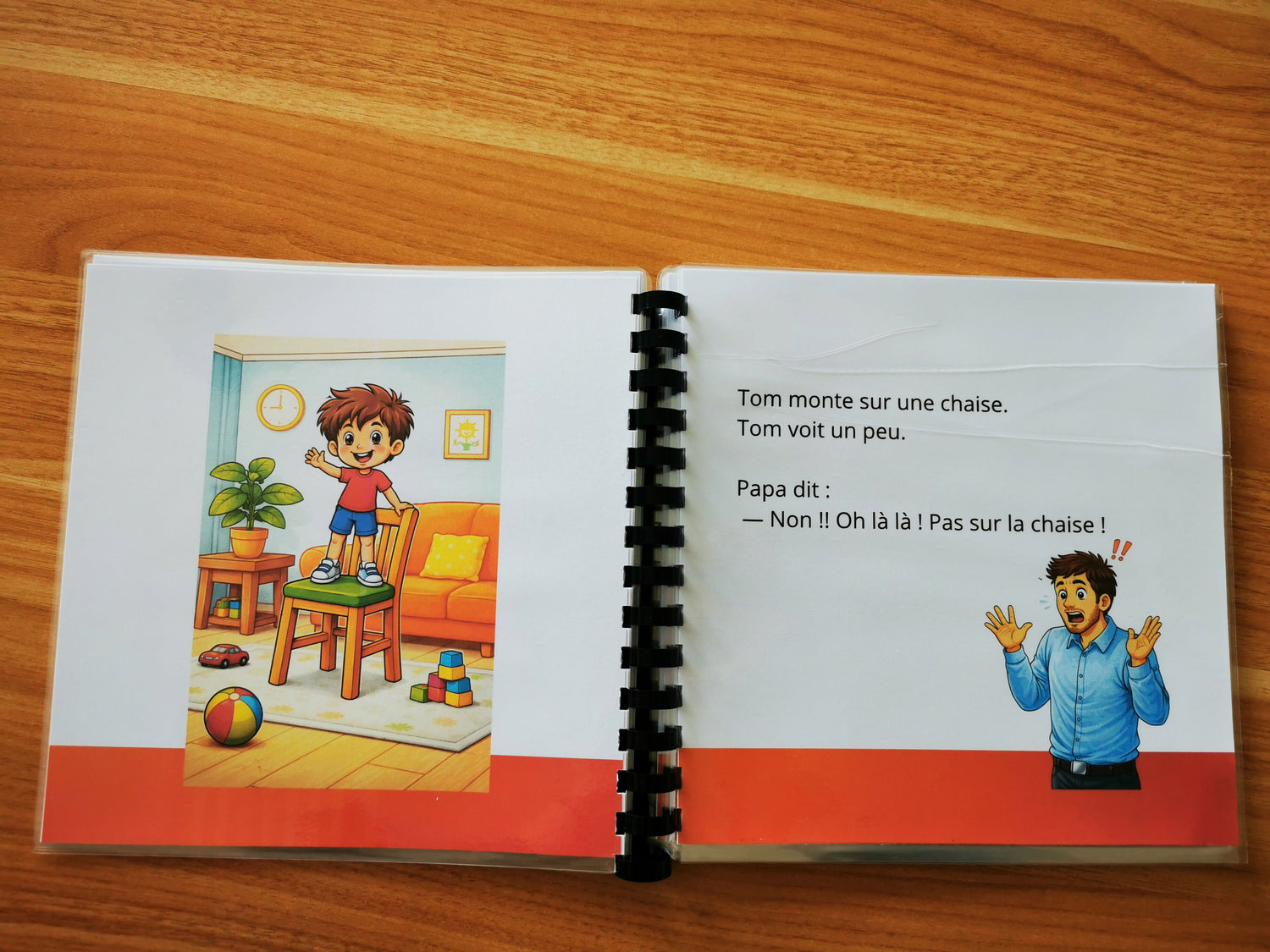 le livre de Tom qui monte SUR tout!