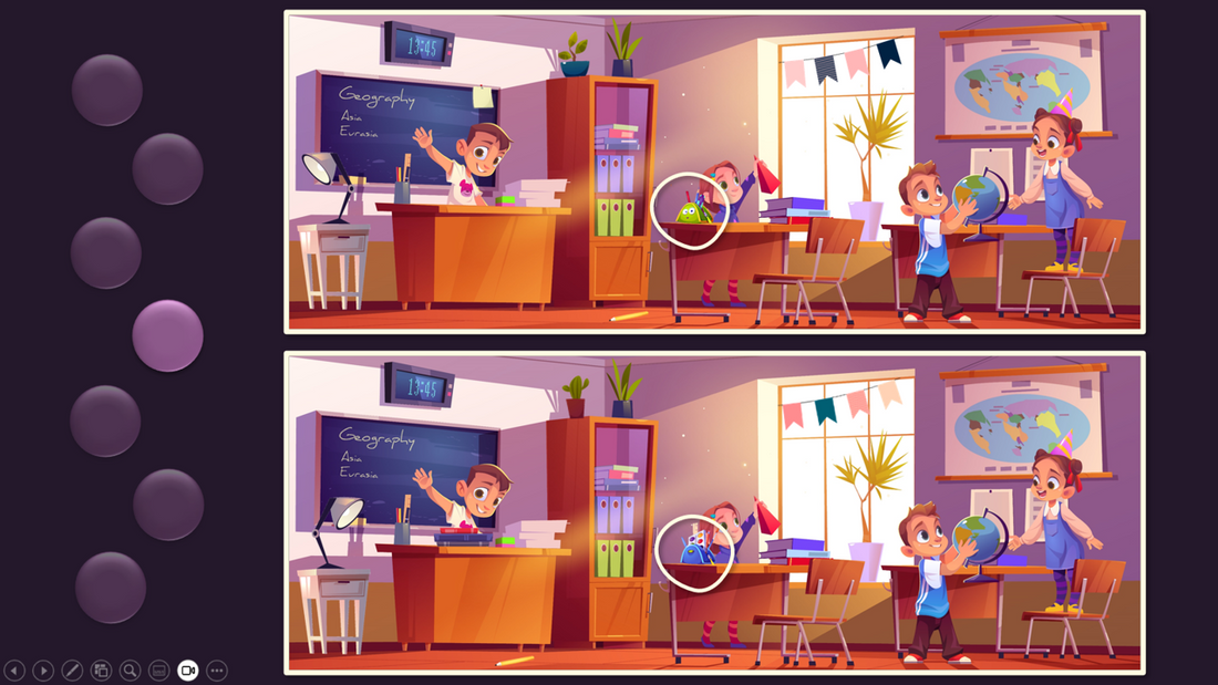 7 différences dans la classe