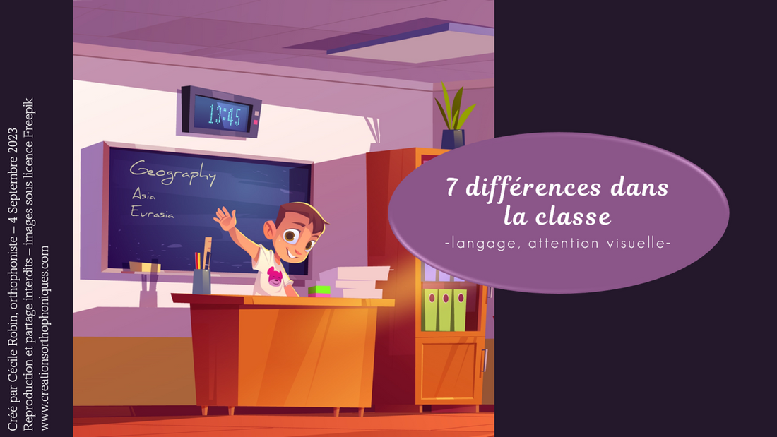 7 différences dans la classe