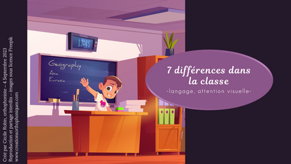 7 différences dans la classe