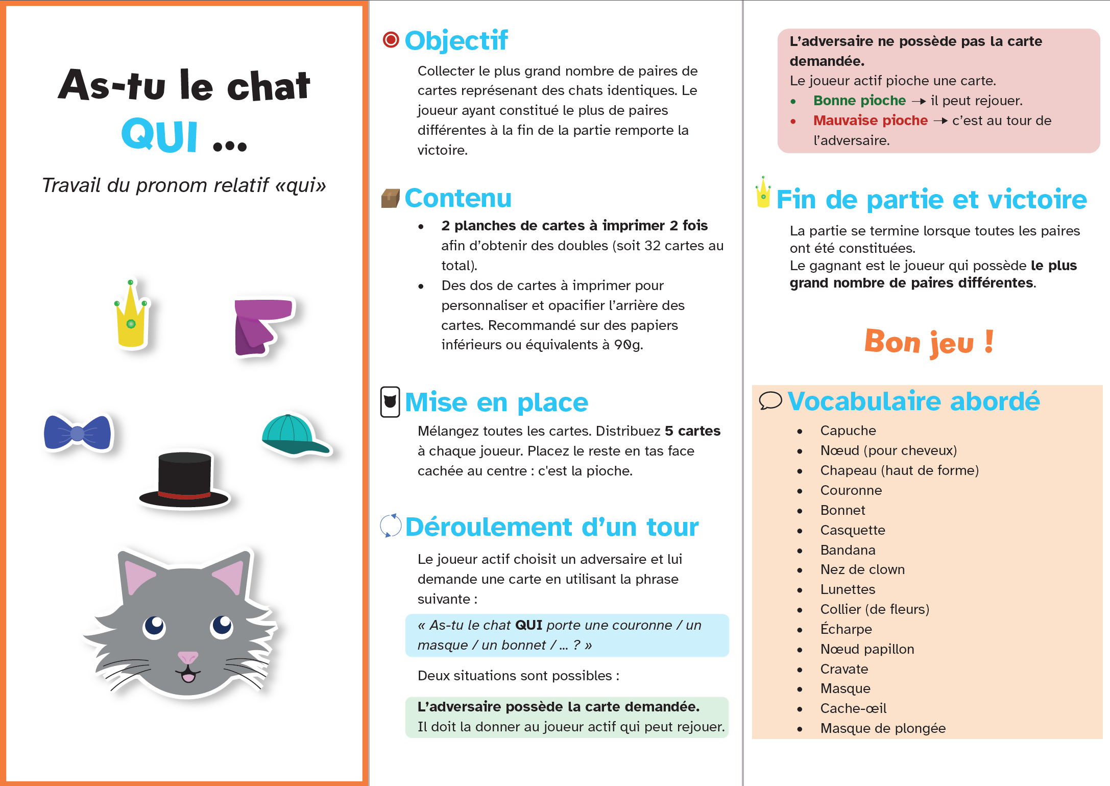 As-tu le chat QUI ... ?