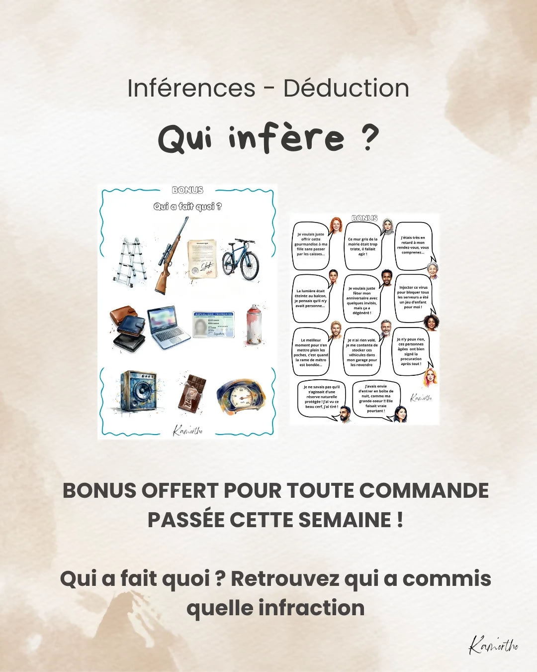 Qui infère ? + BONUS