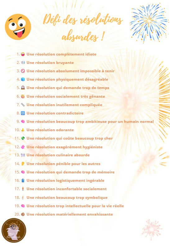 Défi des résolutions absurdes