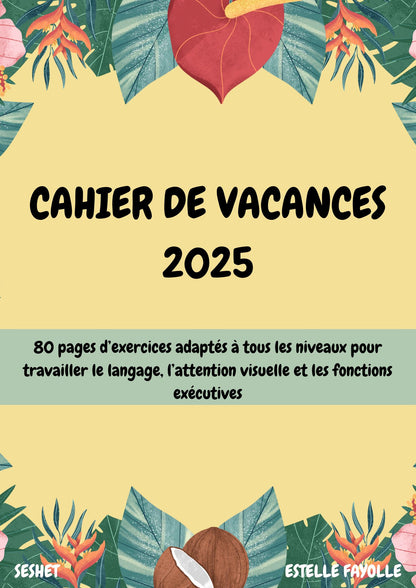 Cahier de vacances 2025