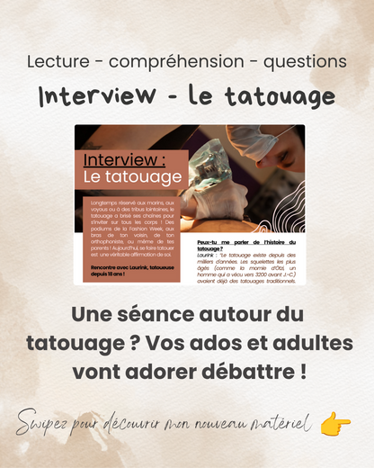 Interview - Le tatouage