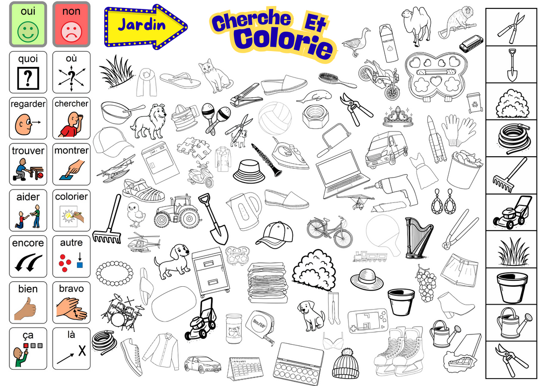 Cherche et Colorie, Activité CAA