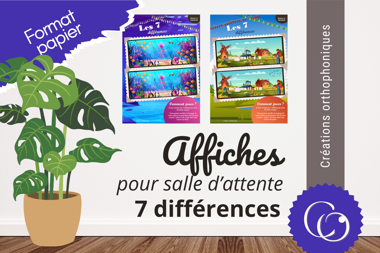 Affiches jeux pour la salle d&
