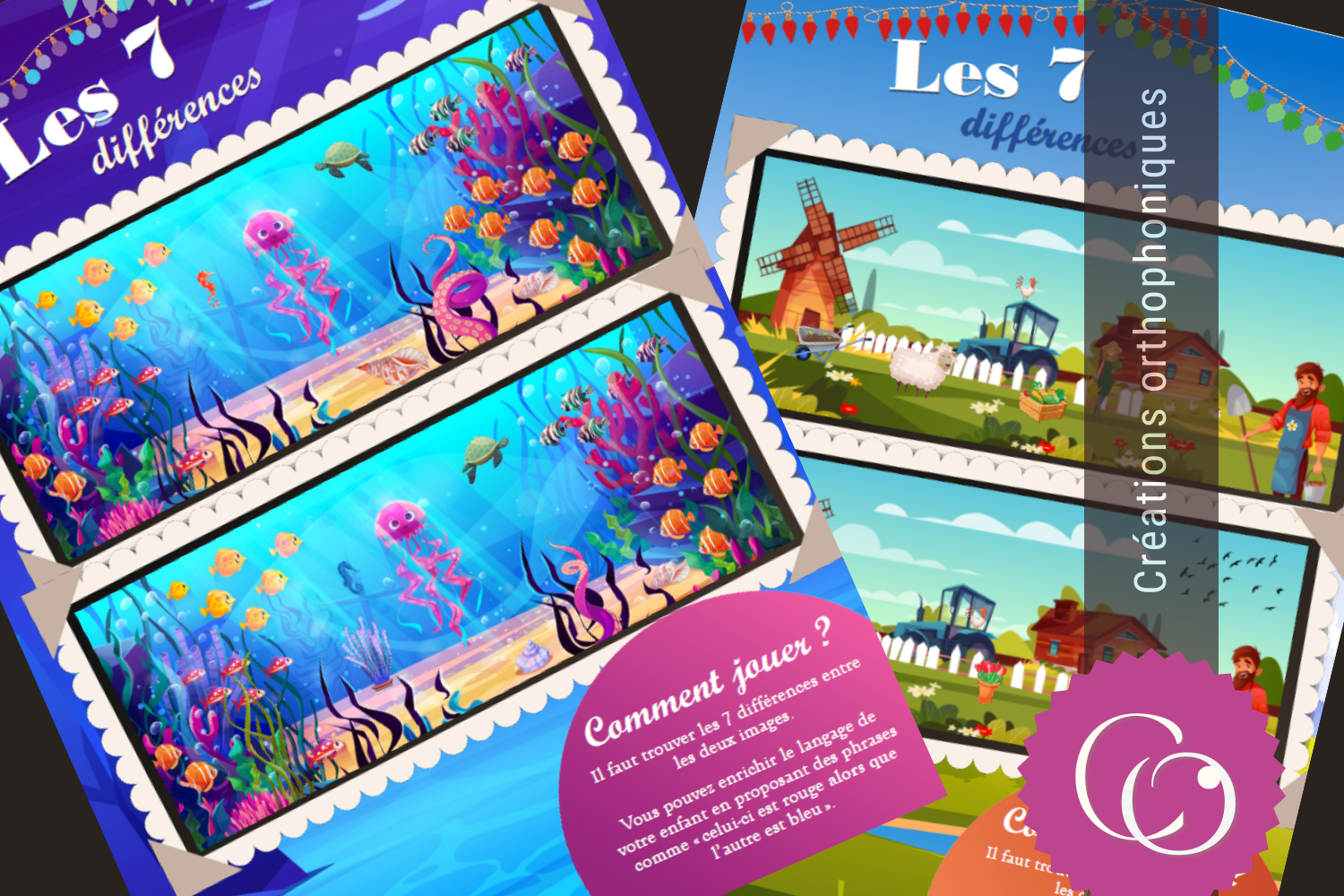 Affiches jeux pour la salle d&