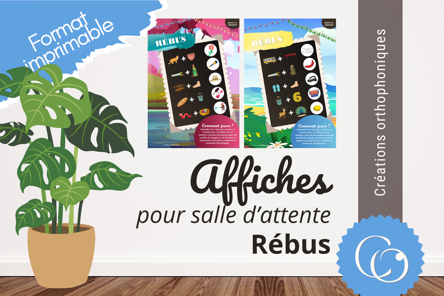 Affiches jeux pour la salle d&