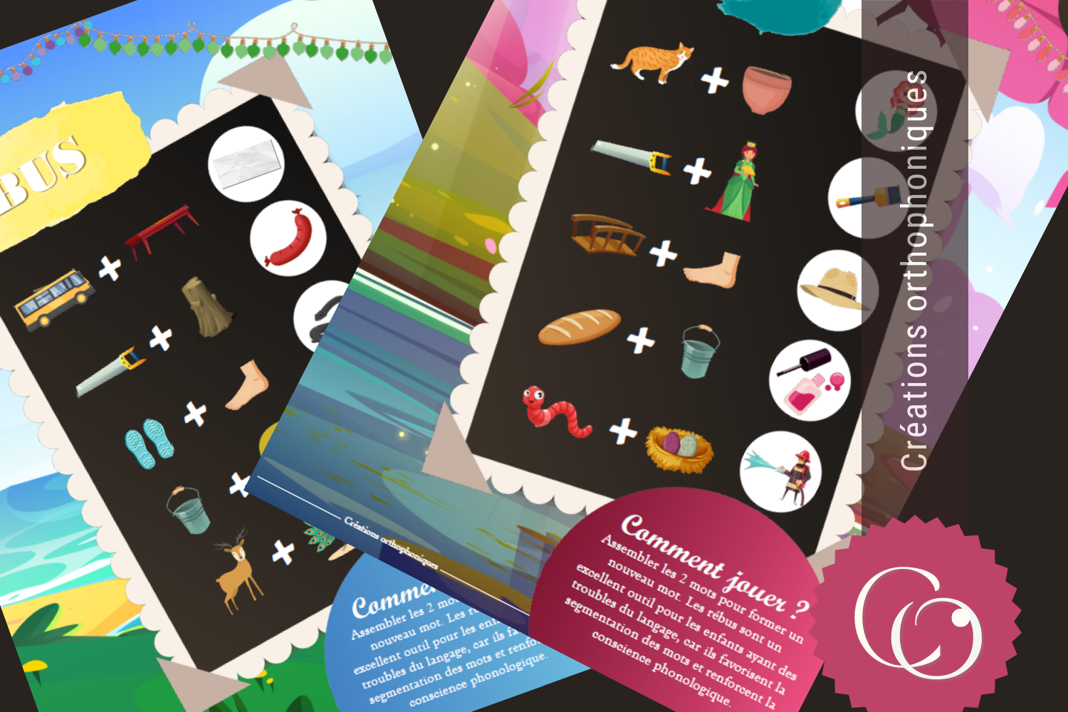 Affiches jeux pour la salle d&