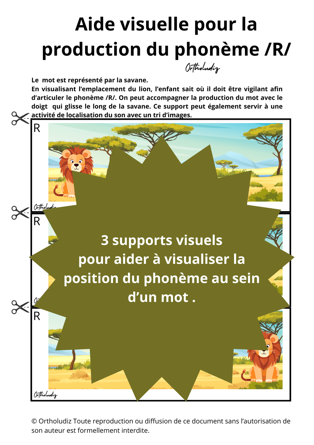 Aide visuelle R lion