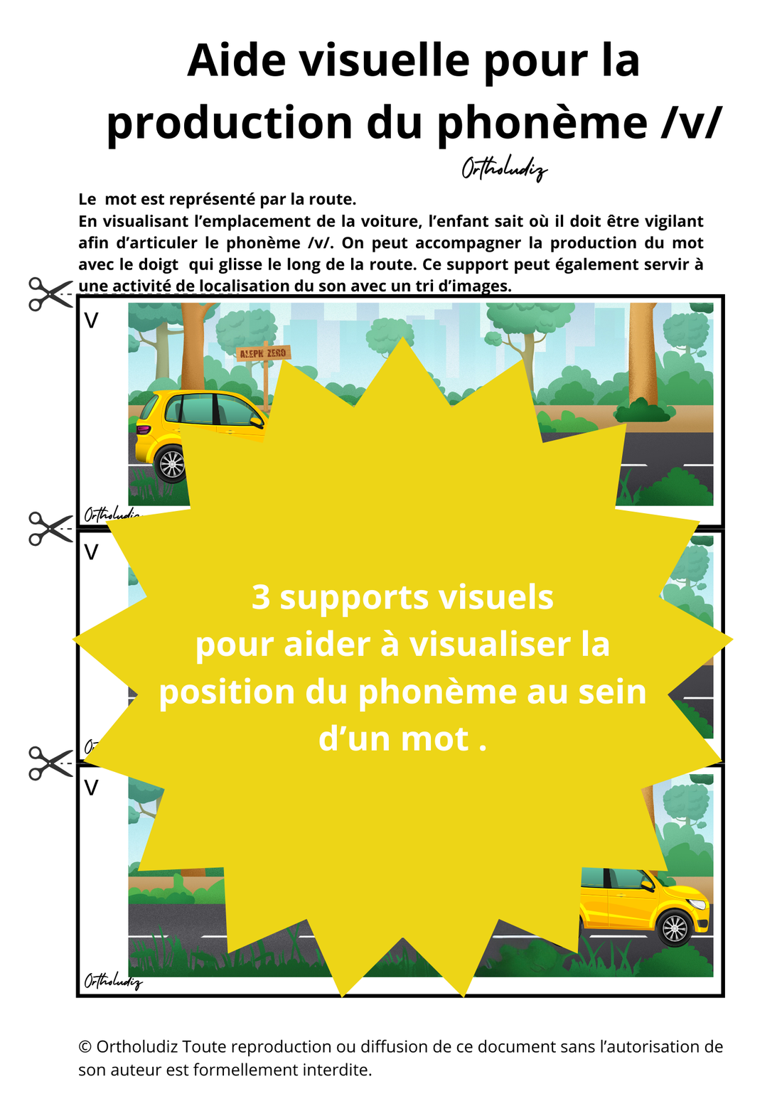 Aide visuelle v voiture