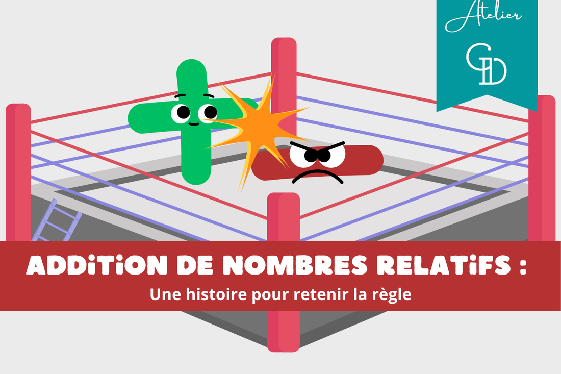 Addition de nombres relatifs - une histoire pour retenir la règle