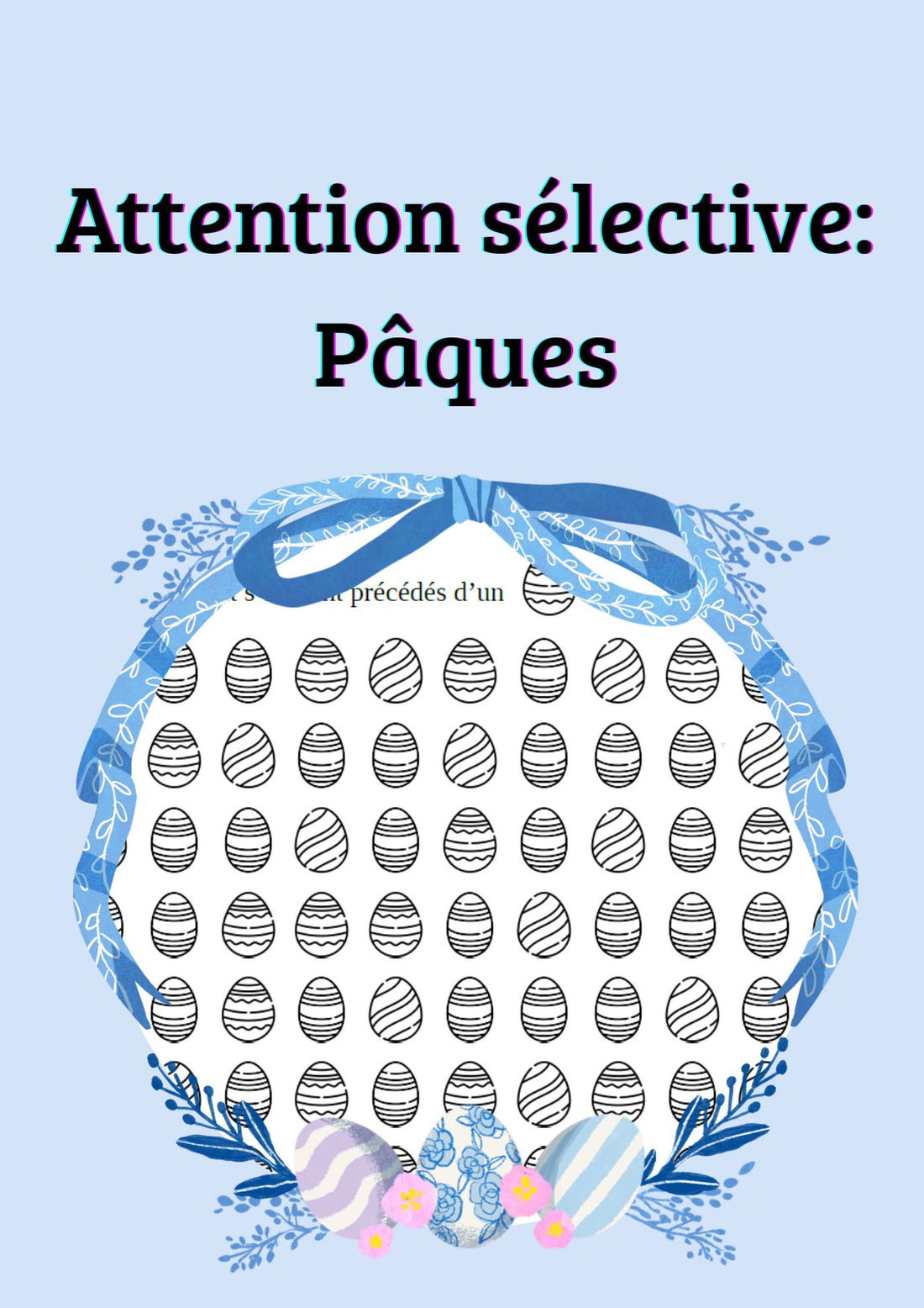 Attention sélective: Œufs de Pâques