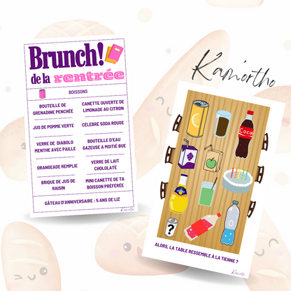 Brunch - Matériel complet : une année dans l&
