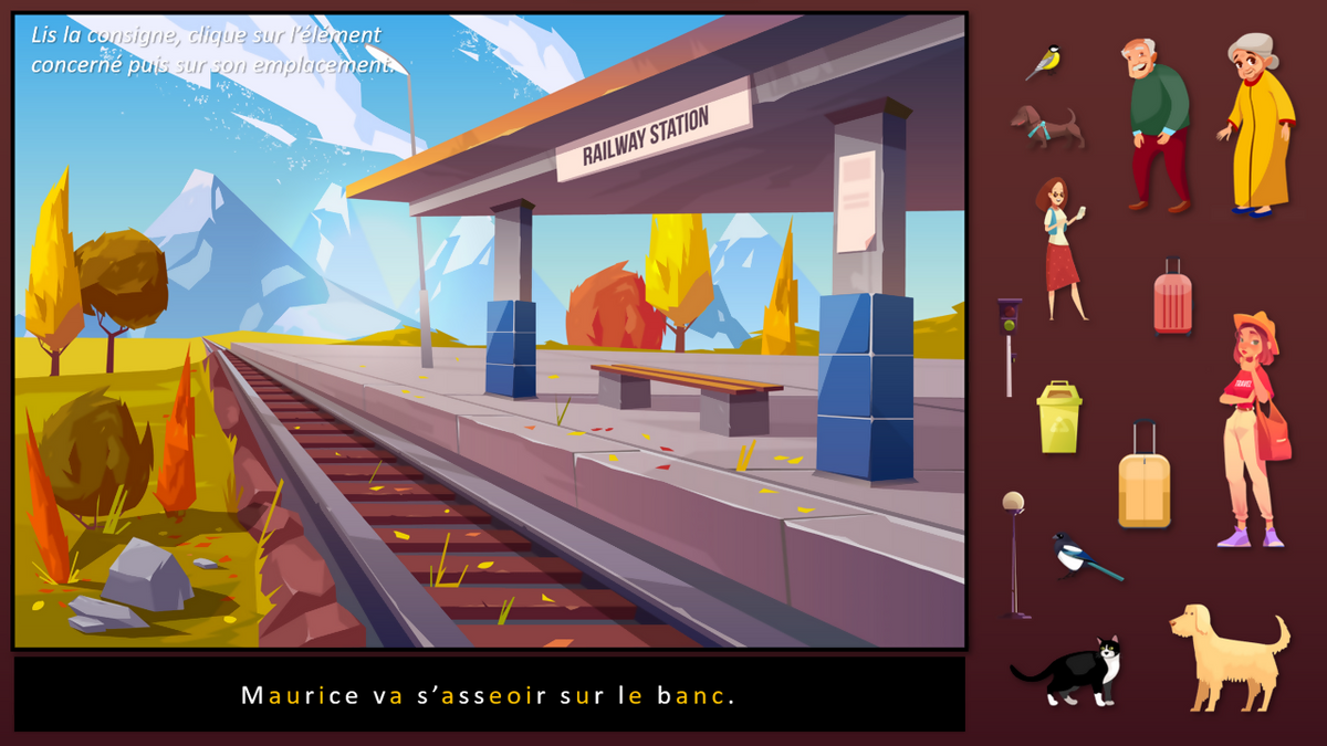 Il se passe des choses sur le quai de la gare