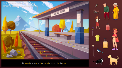 Il se passe des choses sur le quai de la gare