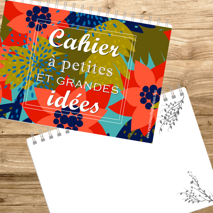 Bloc notes &quot;petites et grandes idées&quot;