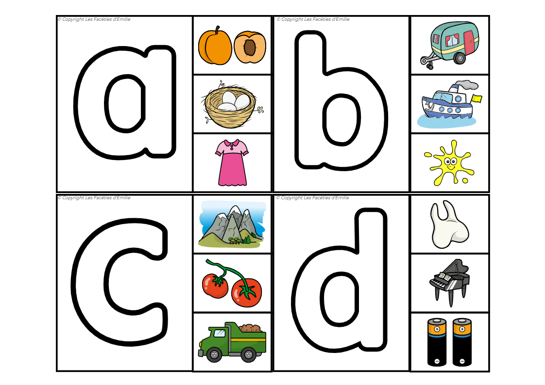 Carte à Pince discrimination du son initial d&