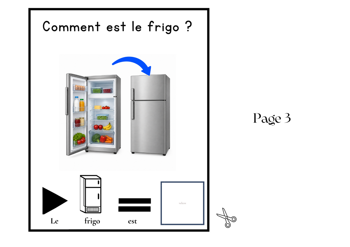 Livre Adapté en CAA, Adjectif "Fermé"