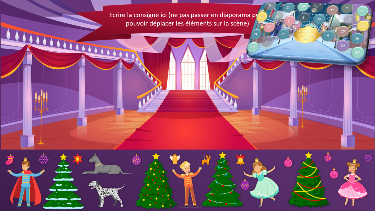 Noël au château - Scènes à compléter