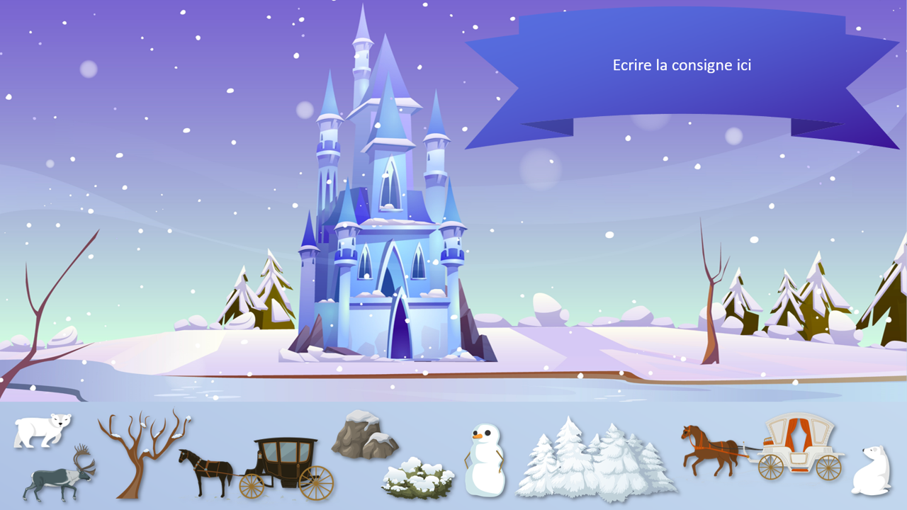 Noël au château - Scènes à compléter