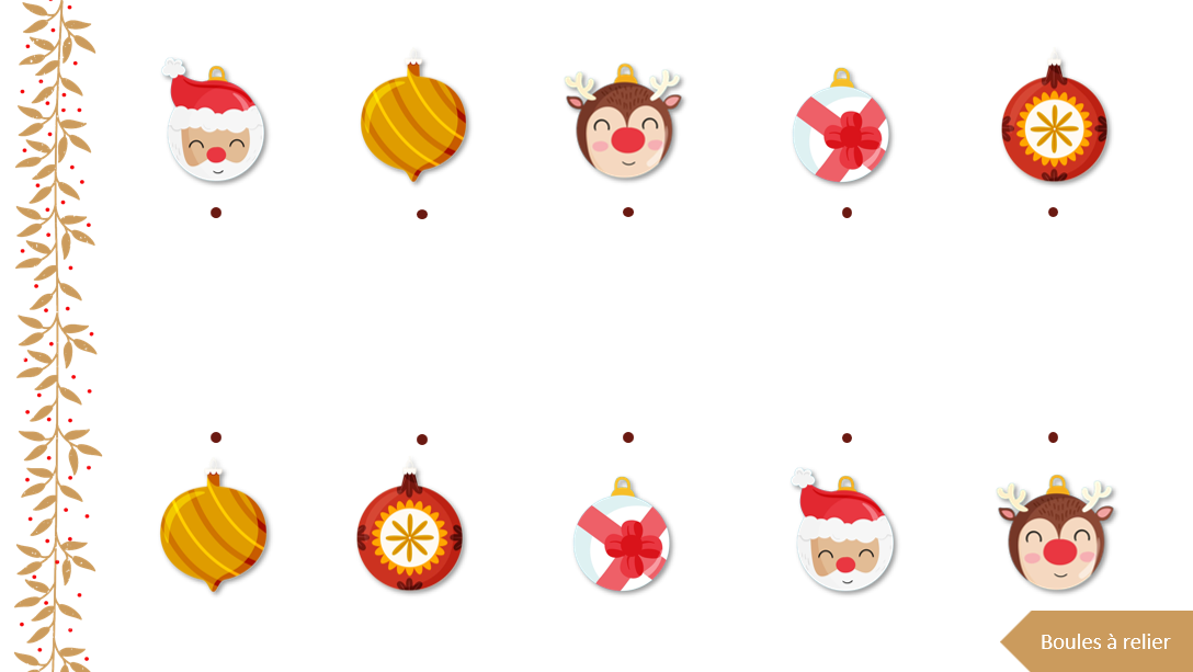 Les boules de Noël