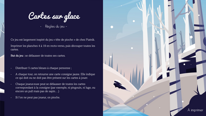 Cartes sur glace