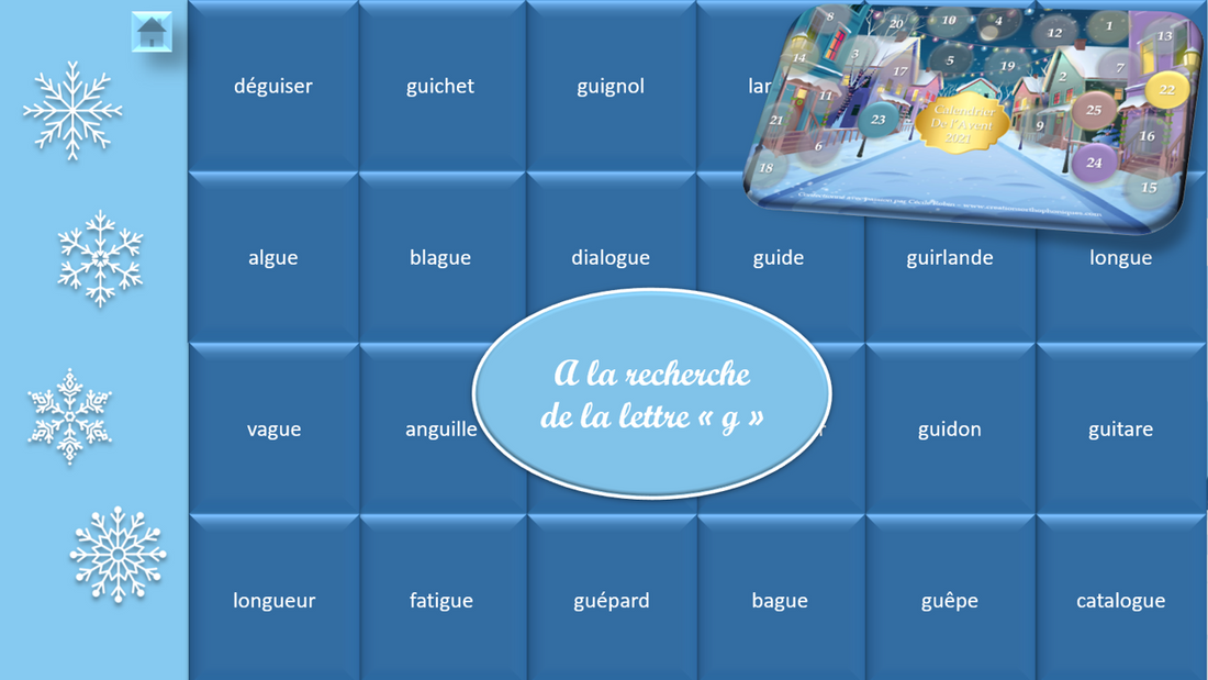 A la recherche de la lettre G
