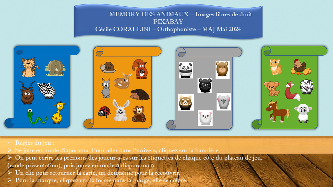 Memory des animaux_4 planches_LO