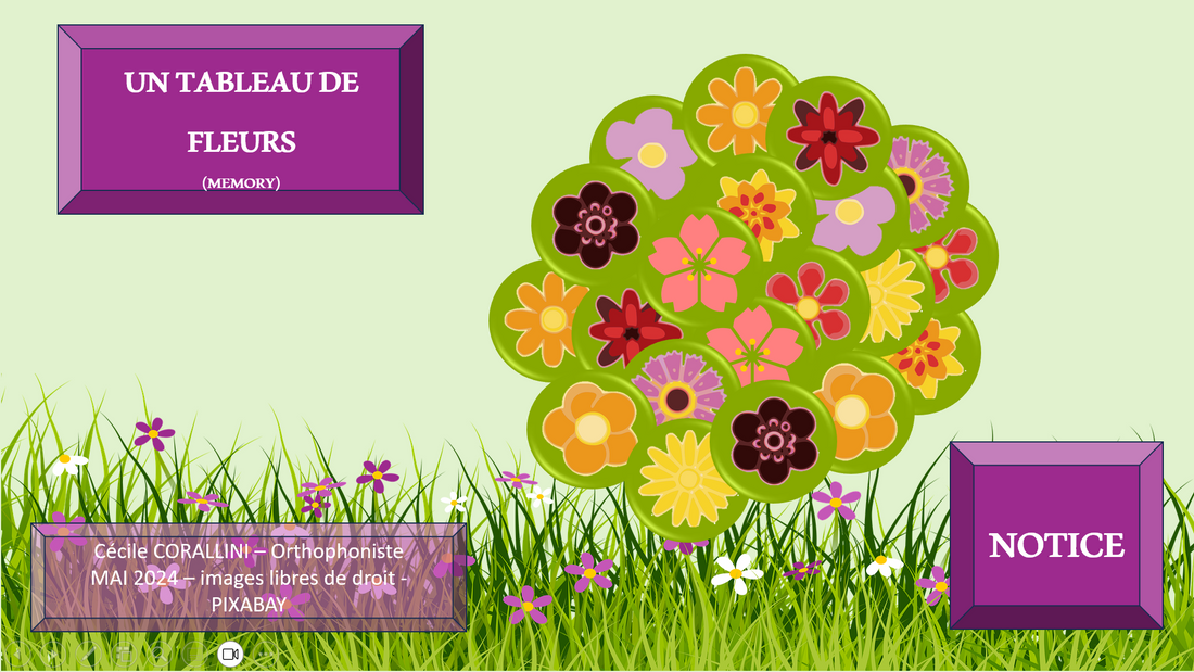 Un tableau de fleurs - memory