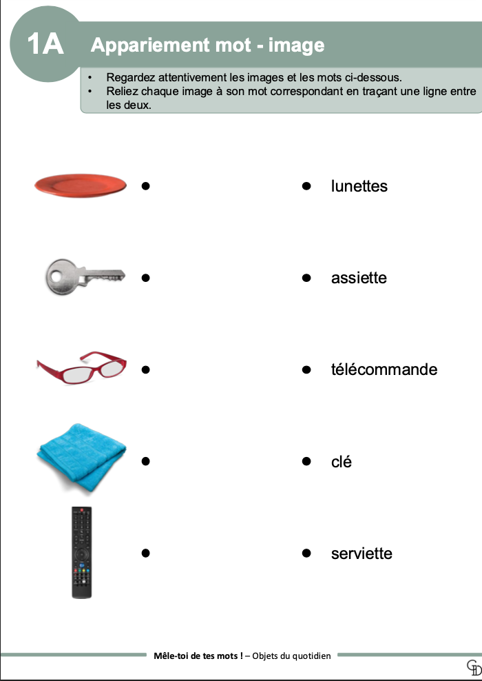 [ÉCHANTILLON OFFERT] Mêle-toi de tes mots ! — Objets du quotidien