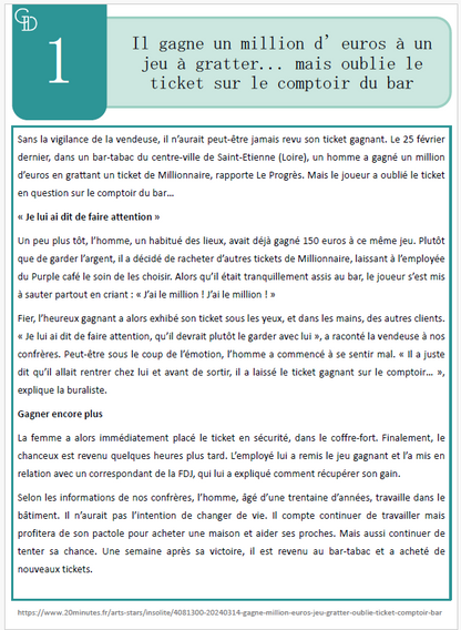 Presse &amp; Compréhension