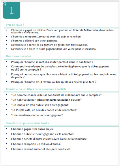 Presse &amp; Compréhension