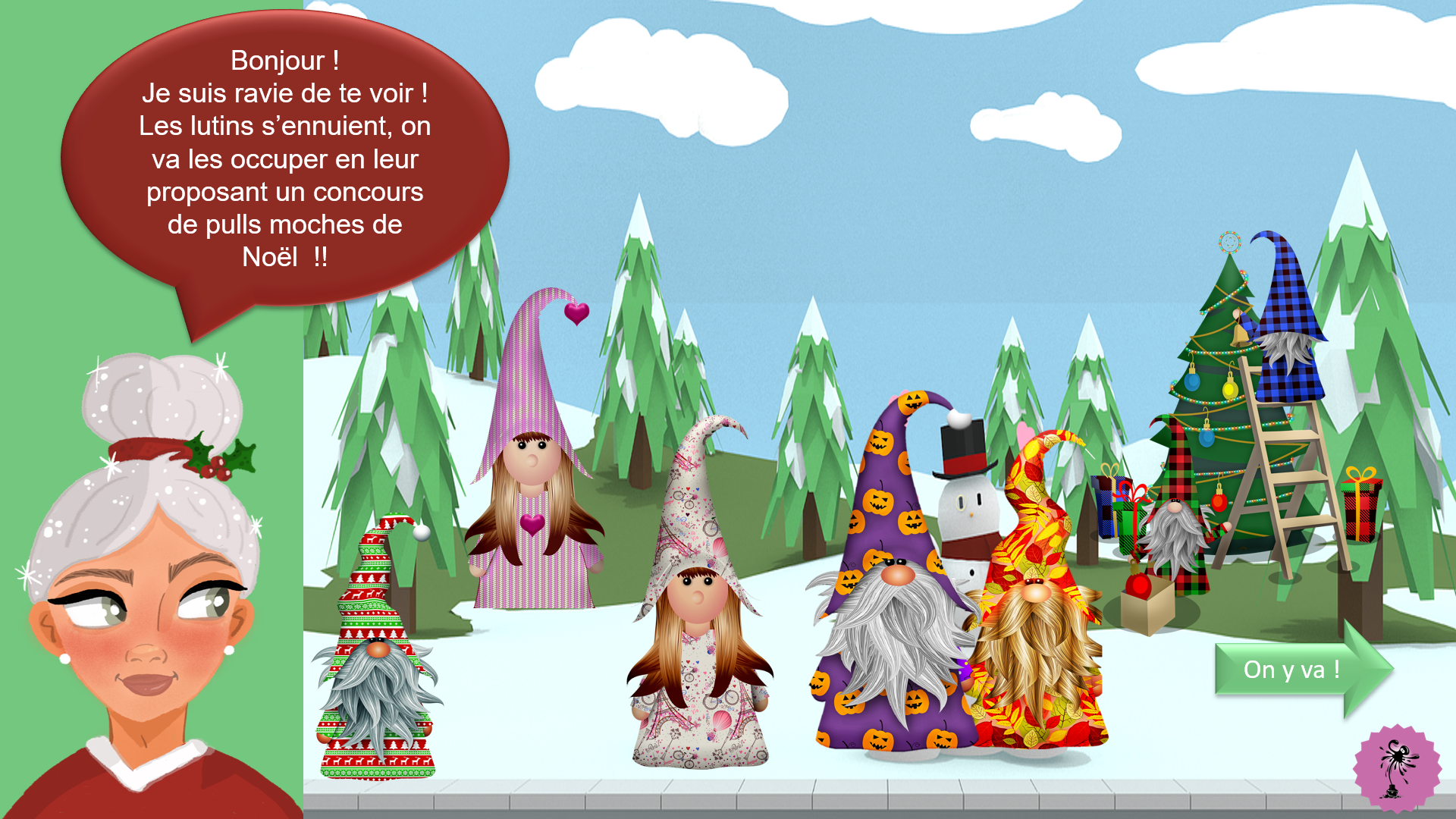 Festival du pull moche de Noël (perception et discrimination visuelles)