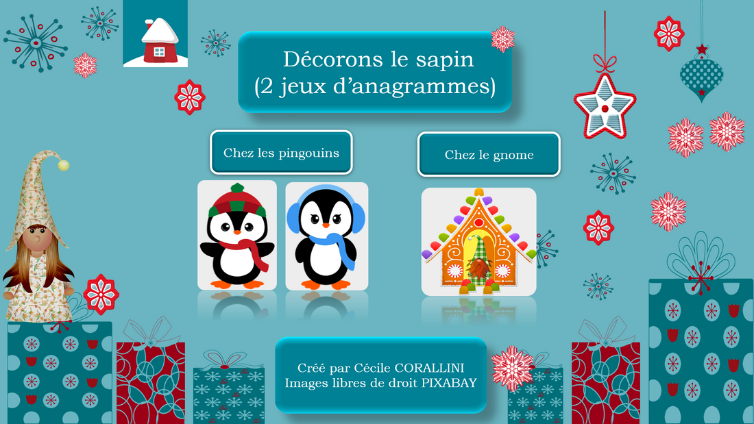 Décorons le sapin (anagrammes)